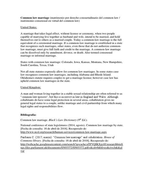 Derecho consuetudinario del Common Law sobre el matrimonio。